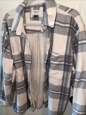American eagle - shirt jacket- plaid size XL